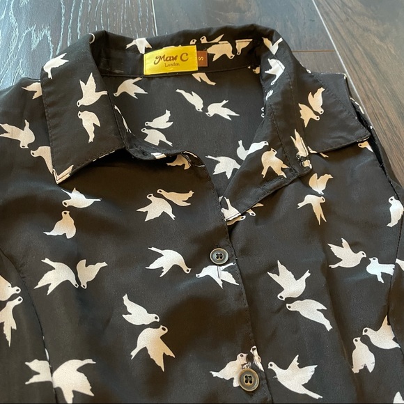Max C London Bird (Dove) Pattern Dress - Picture 2 of 8